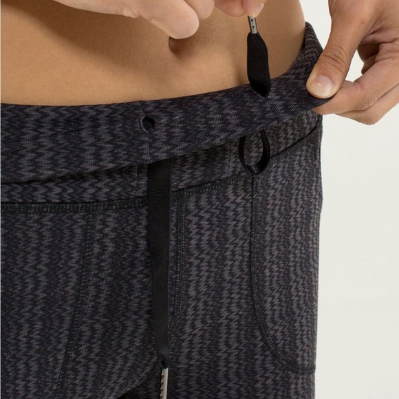 Lululemon Skinny Will Pant Ziggy Wee September Black Gray High Waist Leggings 2 - Picture 6 of 9